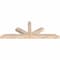 Ekena Millwork Saratoga Smooth Timber Gable Bracket, Douglas Fir, 60"W x 22"H x 3 1/2"D x 3 1/2"F, 9/12 Pitch GBW060X22X0404SAR00SDF - alternate 2
